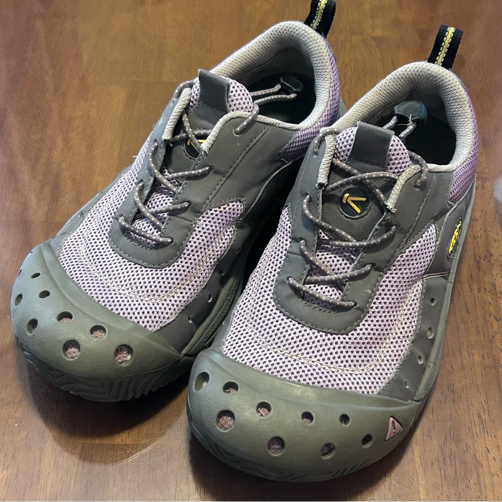 KEEN Aqua Stop Water Sports Sneakers Women's Sz 8 Purple Gray Waterproof Comfort